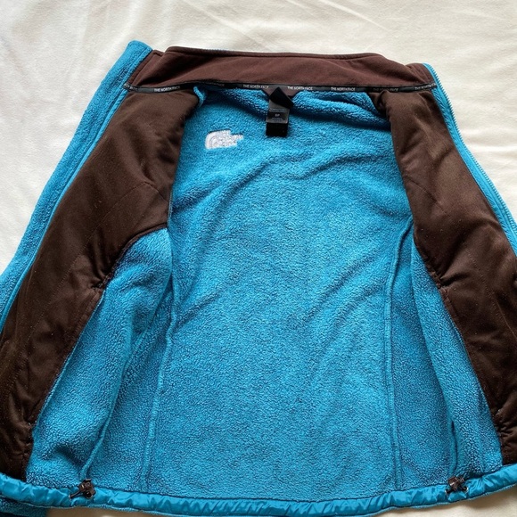 The North Face Teal Blue Fleece Zip Jacket Women’s Small | Soft Full Zip - Picture 14 of 14